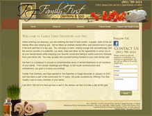 Tablet Screenshot of familyfirstdentistryandspa.com